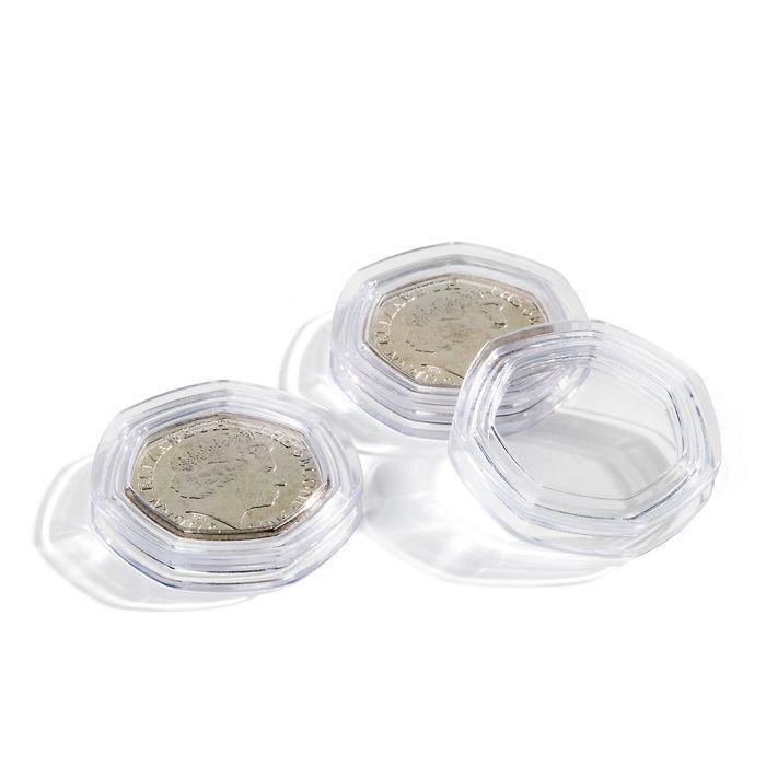 10 Packs Coin Holder Capsules Clear Round Plastic Coin Container Case for Coin  Collection Supplies