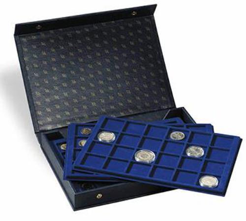 Tablo Large Coin Presentation Case / Jewel Box with 4 Coin trays