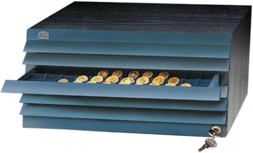 Coin Tray 135 spaces up to 20mm for Black Ash Wooden Cabinet