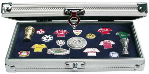 Small Aluminium Collectors Display Showcase - 195 x 115 x 40 mm