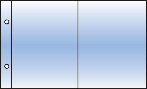 Collectors Card Acid-Free Pocket Refills - 110x173mm (2 pockets) Pack of 10