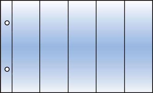 Collectors Card Acid-Free Pocket Refills - 43x173mm (5 pockets) Pack of 10