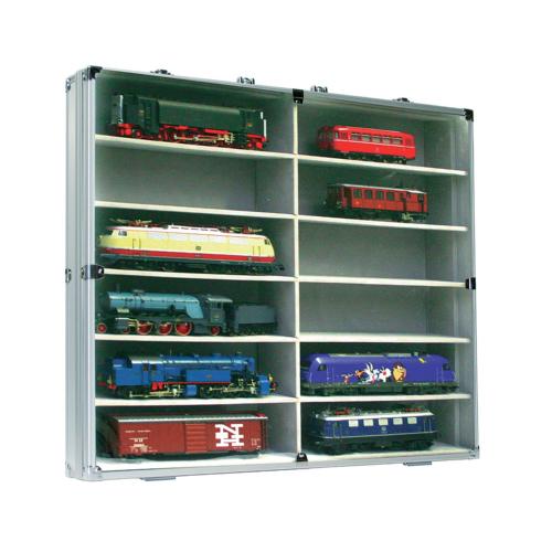 Collectors Maxi Aluminium Showcase with 12 compartments