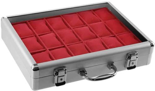 Lockable Aluminium Collectors Display Case for Watches & Bracelets