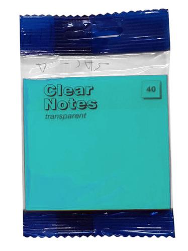 Colour Transparent Neon Page-Markers, pack of 40 - Blue
