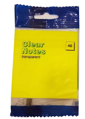 Colour Transparent Neon Page-Markers, pack of 40 - Yellow
