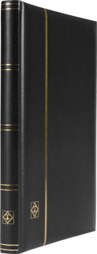 Comfort A4 Stamp Stockbook - 16 Black Pages, 32 Sides - Black