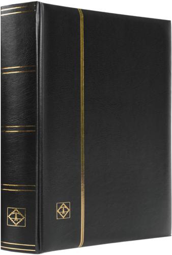 Comfort A4 Stamp Stockbook - 32 Black Pages, 64 Sides - Black