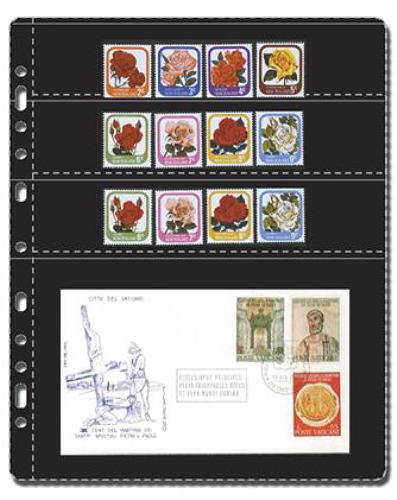 Compact Black Refills 6 Pockets 185x35mm 2 pockets 185x120mm Pk of 10