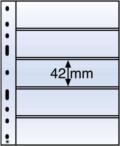 Compact Clear Optima 5C Stamp Refills 180x42mm 5 Pockets - Pack of 10