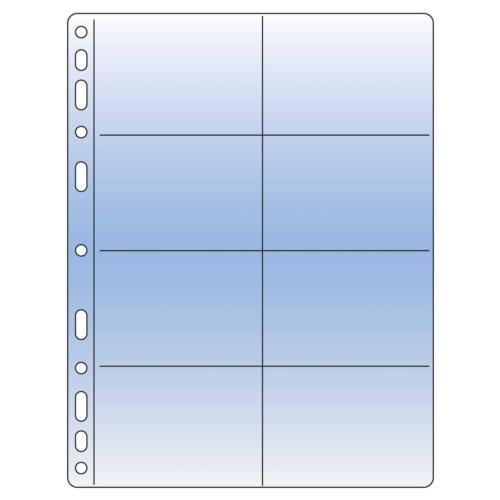 Compact Clear Optima Business Cards Refill Sheets 88x55mm - Pack of 10