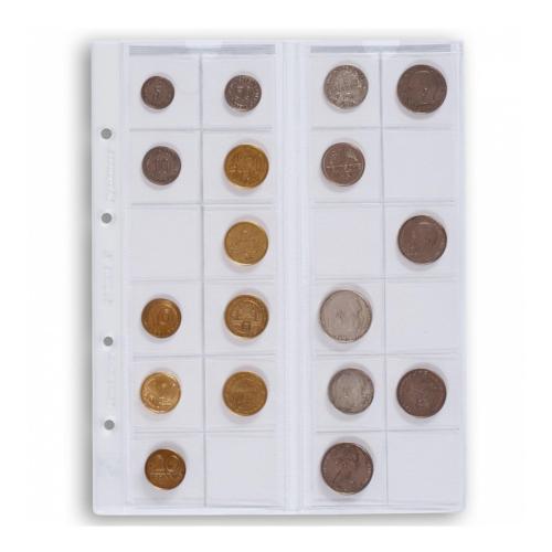 Compact Clear Optima Coin Refills up to 34mm - Pack of 5