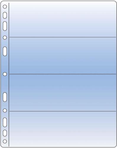 Compact Clear Premier Acid-Free 4 Pocket Refills 185x56mm (7.2x2.2") - Pack of 10