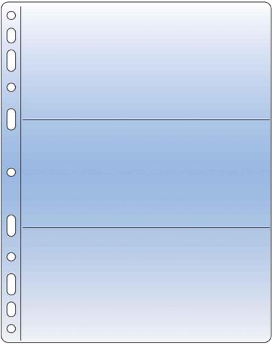 Compact Clear Premier Acid-Free 3 Pocket Refills 185x81mm (7.2x3.1") - Pack of 10