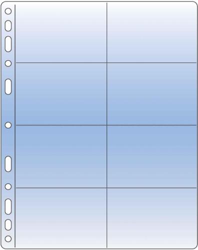 Compact Clear Premier Acid-Free 8 Pocket Refills 92x58mm (3.6x2.2") - Pack of 10