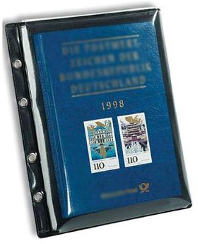 Compact Black Premier Refill Page 180x240mm with lockable flap and reinforced holes
