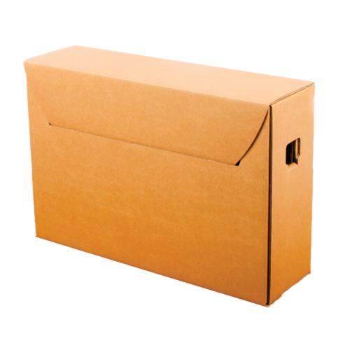 Foolscap Corrugated Archival Storage Boxes 385x114x260mm - Pack of 1