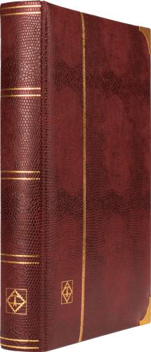 Comfort Deluxe A4 Stamp Stockbook - 32 Black Pages, 64 Sides - Burgundy