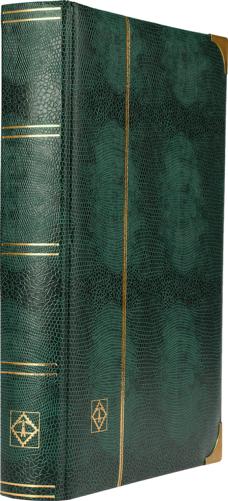 Comfort Deluxe A4 Stamp Stockbook - 32 Black Pages, 64 Sides - Green