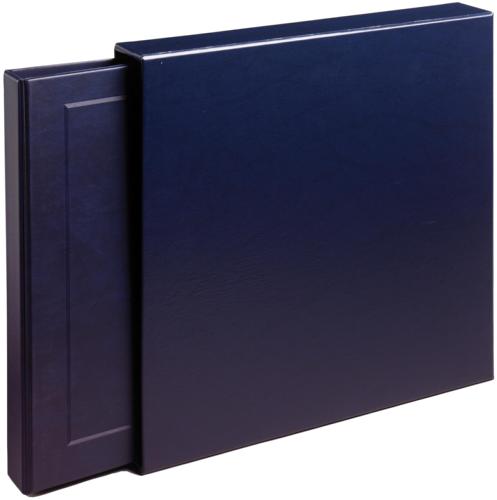 Deluxe Large Format Blue Postcard Album with Matching Slipcase - Complete Collector's Set