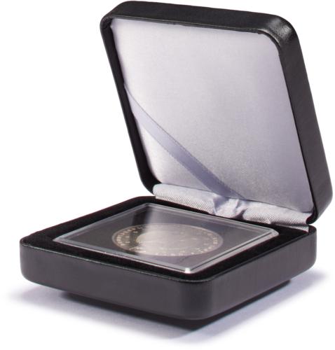 Nobile Luxury Coin Case / Presentation Box for 1 Quadrum Capsule - Black