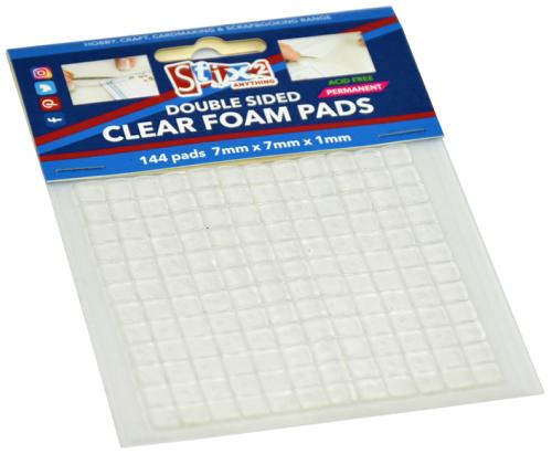 Double Sided Clear Foam Pads 7mm
