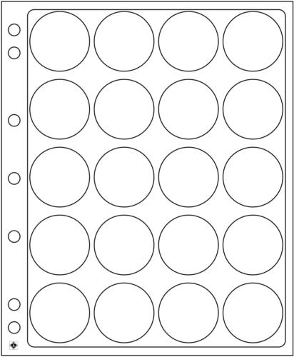 Encap Refills for Coin Capsules - 20 Spaces for 40-41mm Capsules - Pack of 2