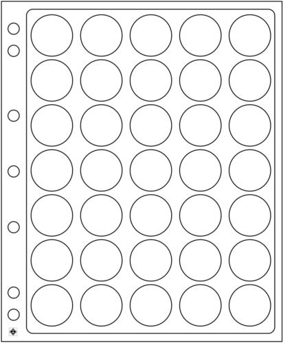 Encap Refills for Coin Capsules - 35 Spaces for 26-27mm Capsules - Pack of 2