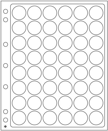 Encap Refills for Coin Capsules - 48 Spaces for 24-26mm Capsules - Pack of 2