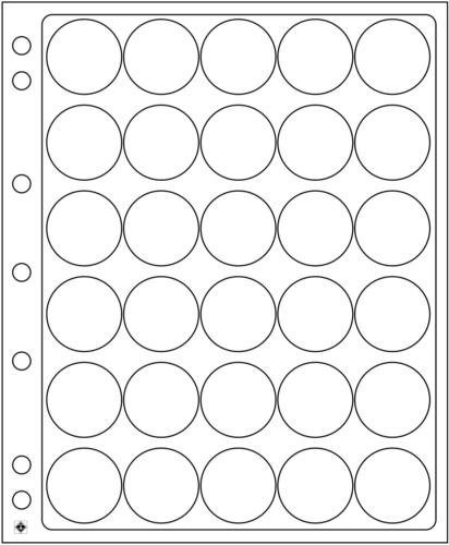 Encap Refills for Coin Capsules - 30 Spaces for 30-31mm Capsules - Pack of 2