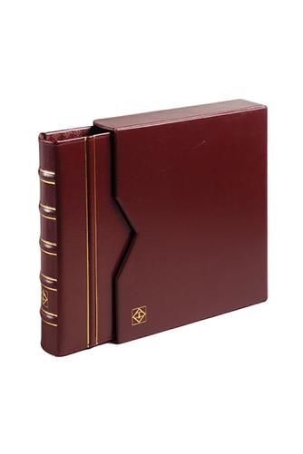 Excellent 13 Ring Classic Binder and Slipcase - Burgundy