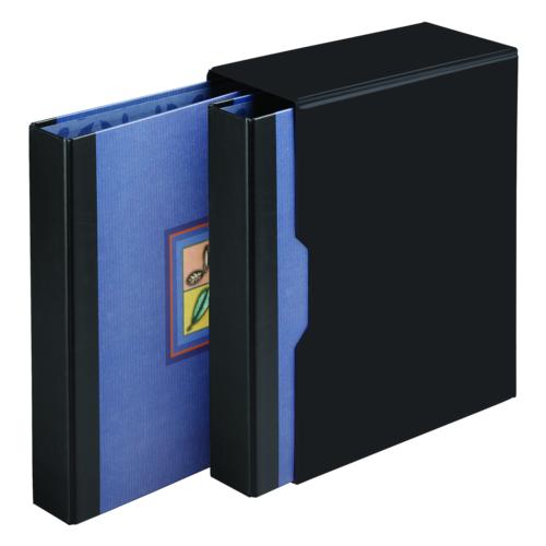Four Seasons Blue Designer Double Binder Album Set with Black Vinyl Slipcase
