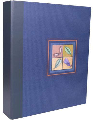 Four Seasons Designer Binder Album - Blue with Dark Grey Spine