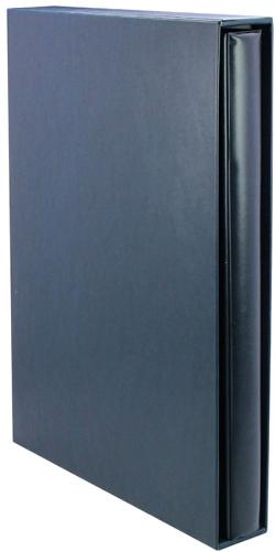 Giant Blue Archival Binder Album with Matching Slipcase - Extra-Large Collectors Storage Set