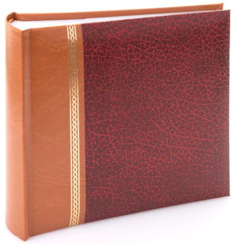 Grace Classic Memo Photo Album - Holds 100 6x4" Photos with Caption Space - Red