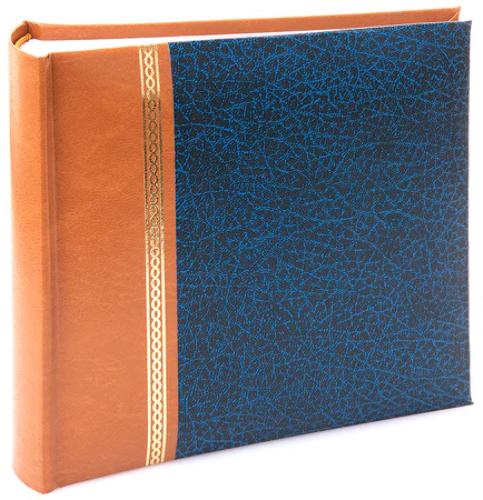 Grace Classic Memo Photo Album - Holds 100 7x5" Photos with Caption Space - Blue