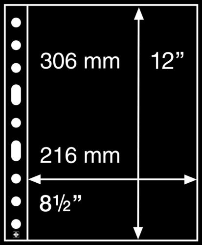 Black Grande 1S Refill Sheets (306x216mm) Pack of 5