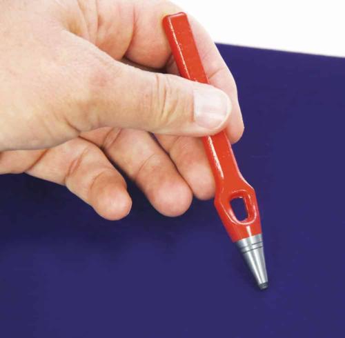 Individual Hole Punch Tool for Velvet Backgrounds in Display Cases
