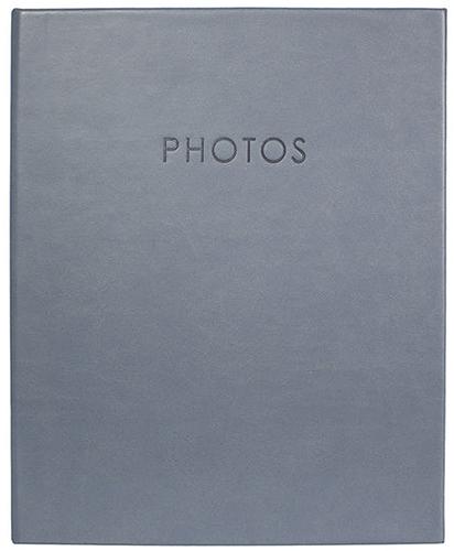 Kington Series Leather Effect Photo Albums - 6x4" Slip-In Memo Album for 200 Photos - Blue