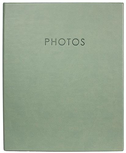 Kington Series Leather Effect Photo Albums - 6x4" Slip-In Memo Album for 200 Photos - Green