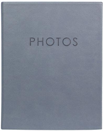 Kington Series Leather Effect Photo Albums - 6x4" Slip-In  Minimax Album for 100 Photos - Blue