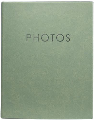 Kington Series Leather Effect Photo Albums - 6x4" Slip-In  Minimax Album for 100 Photos - Green