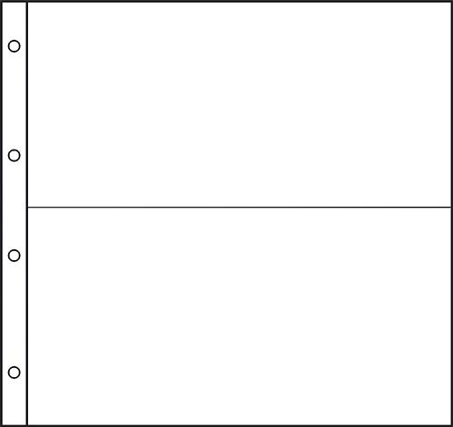 White Large Format Acid-Free Postcard Pocket Refill 330x163mm - Pack of 5