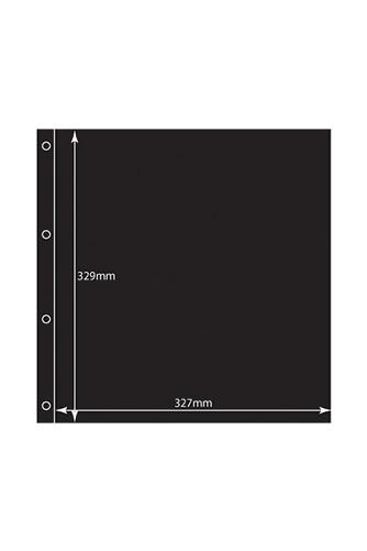 Large Format Black Acid-Free Postcard Pocket Refill (2) 329x327mm Pk of 5