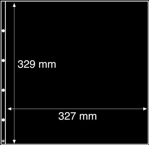Maximum Large Format Black Acid-Free Postcard Open Refill 329x327mm - Pack of 5