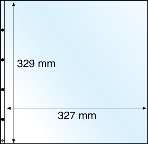 Maximum Large Format Clear Acid-Free Postcard Pocket Refill 329x327mm - Pack of 5