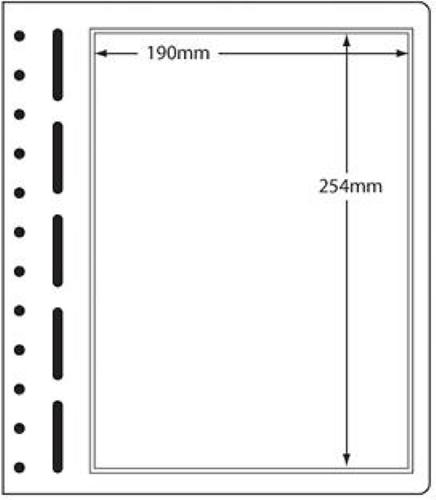 LB Sheets 190x254mm (1) Polyester Pockets on Card (pk 10)