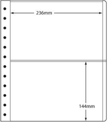 LB Sheets 236x144mm (2) Polyester Pockets on Card (pk 10)