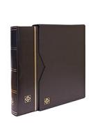 Leather look Stamp stock book 64 pages with matching Slipcase - Green