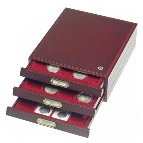 Lignum Stackable Wooden Coin Box Drawer for 35 Coin Capsules up to 32mm